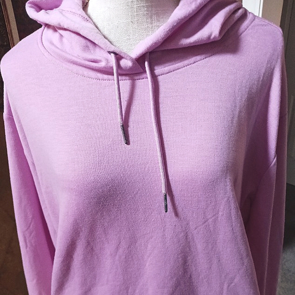 NINE West Pull-On Hoodie Women Long Sleeves Fuchsia Size XL